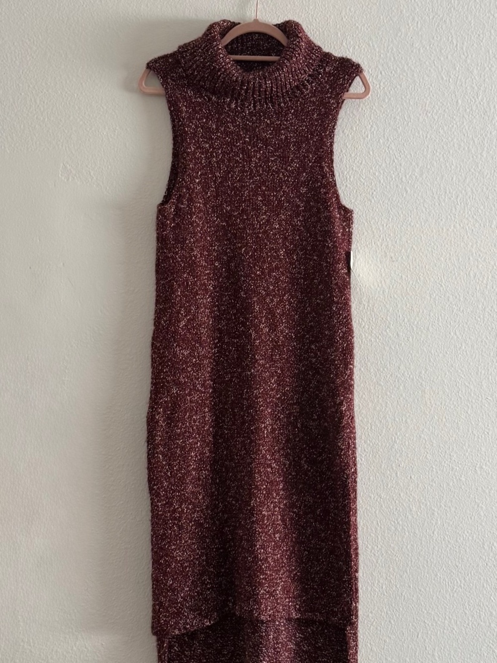 Anthropologie Sleeveless Turtleneck Tunic Sweater Dress
